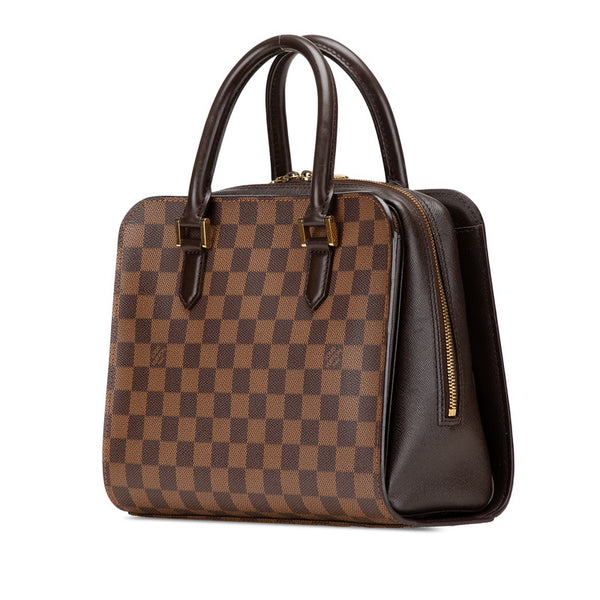 ルイ ヴィトン ダミエ トリアナ ハンドバッグ N51155 ブラウン PVC レザー レディース LOUIS VUITTON 【中古】