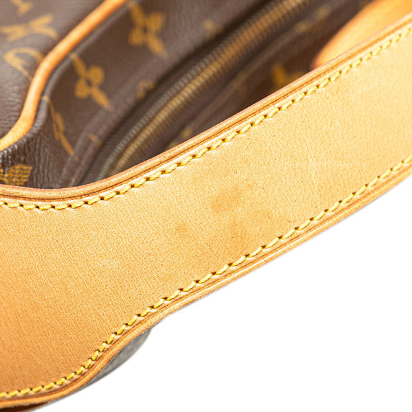 ルイ ヴィトン モノグラム クロワッサンMM ワンショルダーバッグ M51512 ブラウン PVC レザー レディース LOUIS VUITTON 【中古】