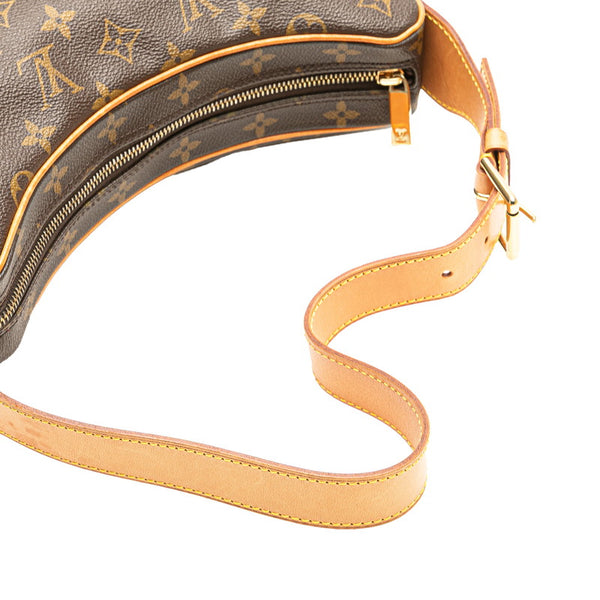 ルイ ヴィトン モノグラム クロワッサンMM ワンショルダーバッグ M51512 ブラウン PVC レザー レディース LOUIS VUITTON 【中古】