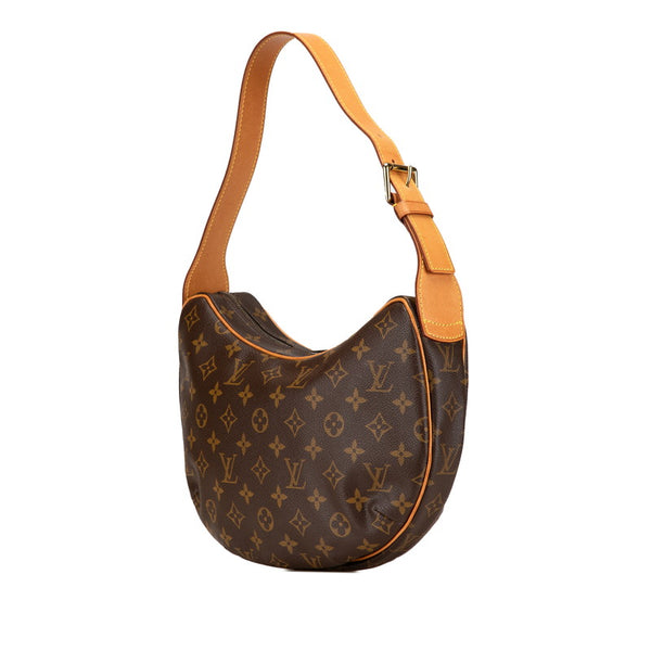 ルイ ヴィトン モノグラム クロワッサンMM ワンショルダーバッグ M51512 ブラウン PVC レザー レディース LOUIS VUITTON 【中古】