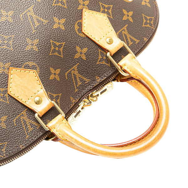 ルイ ヴィトン モノグラム アルマ ハンドバッグ M51130 ブラウン PVC レザー レディース LOUIS VUITTON 【中古】