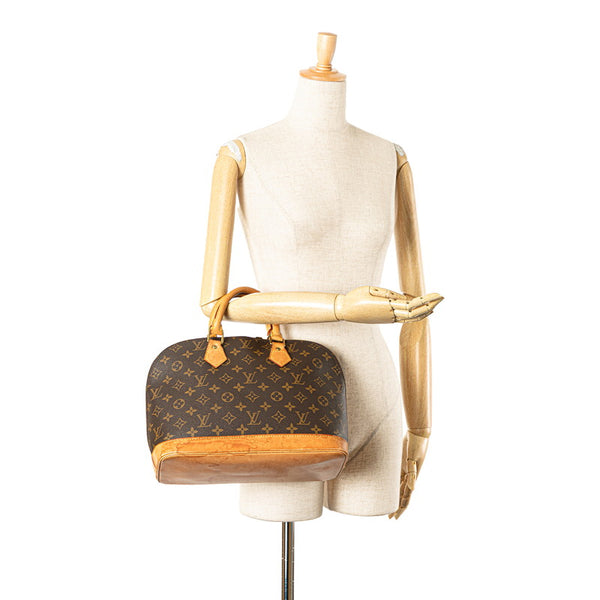 ルイ ヴィトン モノグラム アルマ ハンドバッグ M51130 ブラウン PVC レザー レディース LOUIS VUITTON 【中古】