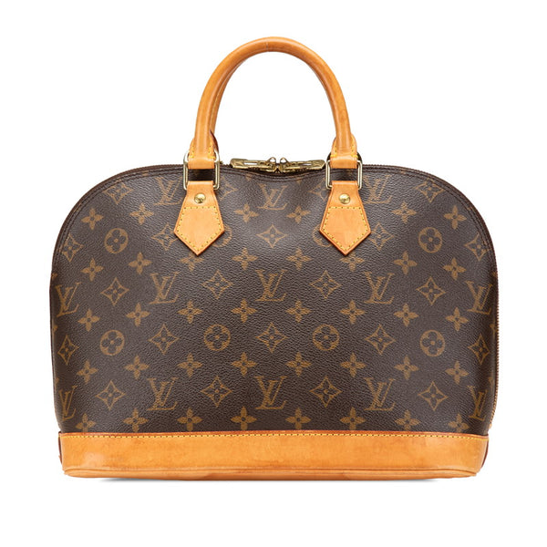ルイ ヴィトン モノグラム アルマ ハンドバッグ M51130 ブラウン PVC レザー レディース LOUIS VUITTON 【中古】