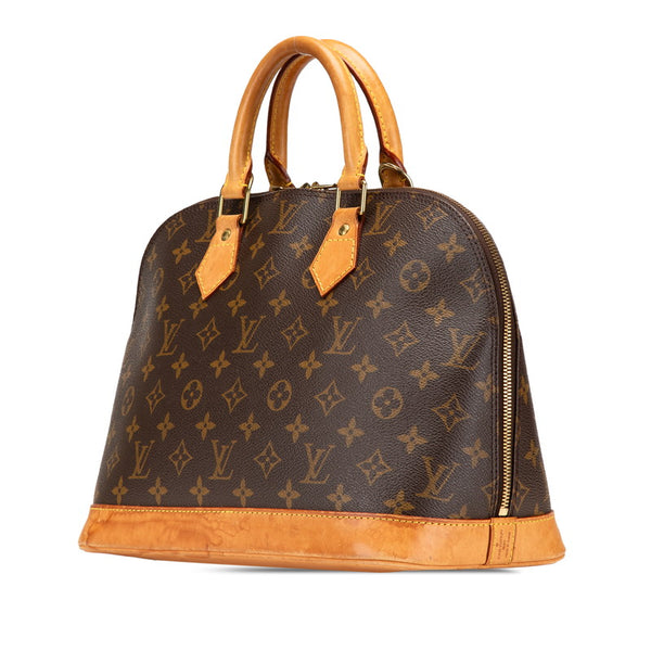 ルイ ヴィトン モノグラム アルマ ハンドバッグ M51130 ブラウン PVC レザー レディース LOUIS VUITTON 【中古】