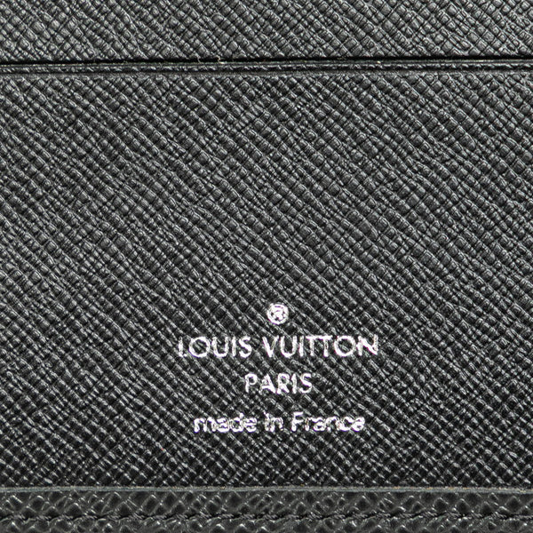 ルイ ヴィトン タイガ ポルトフォイユ ミュルティプル 二つ折り財布 M30531 ノワール ブラック レザー メンズ LOUIS VUITTON 【中古】
