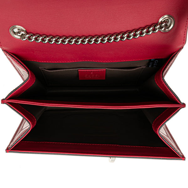 グッチ インターロッキングG 斜め掛け チェーン ショルダーバッグ 387609 ピンク レザー レディース GUCCI 【中古】