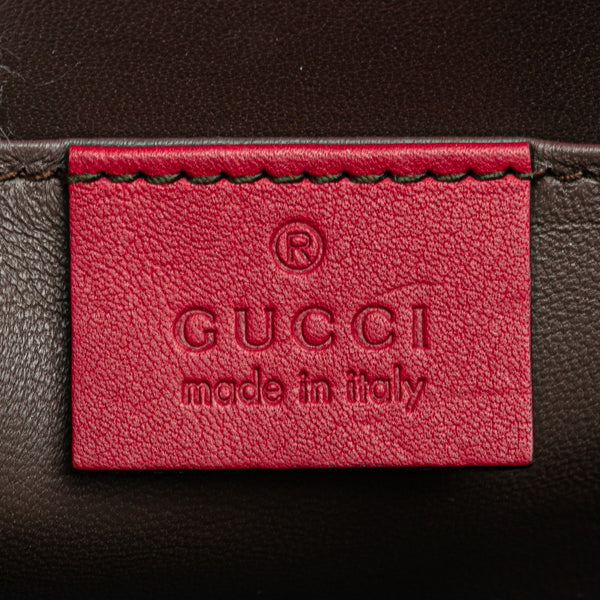 グッチ インターロッキングG 斜め掛け チェーン ショルダーバッグ 387609 ピンク レザー レディース GUCCI 【中古】