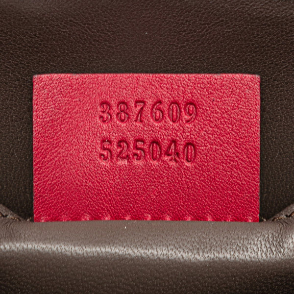 グッチ インターロッキングG 斜め掛け チェーン ショルダーバッグ 387609 ピンク レザー レディース GUCCI 【中古】