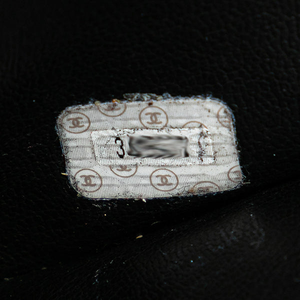 シャネル トリプル ココマーク チェーン ショルダーバッグ ブラック キャビアスキン レディース CHANEL 【中古】