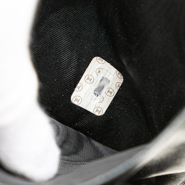 シャネル ココマーク がま口 二つ折り財布 ブラック キャビアスキン レディース CHANEL 【中古】