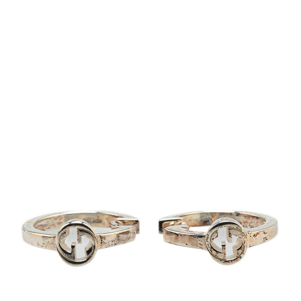 グッチ インターロッキングG ピアス シルバー SV925 シルバー レディース GUCCI 【中古】