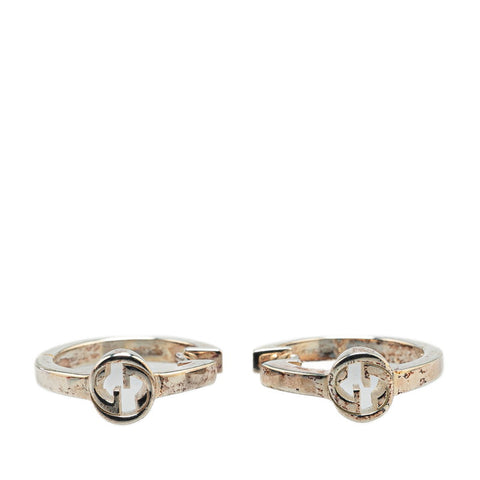 グッチ インターロッキングG ピアス シルバー SV925 シルバー レディース GUCCI 【中古】