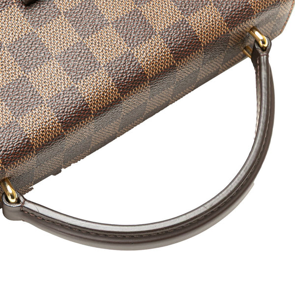 ルイ ヴィトン ダミエ クロワゼットPM ハンドバッグ ショルダーバッグ 2WAY N53000 ブラウン PVC レザー レディース LOUIS VUITTON 【中古】