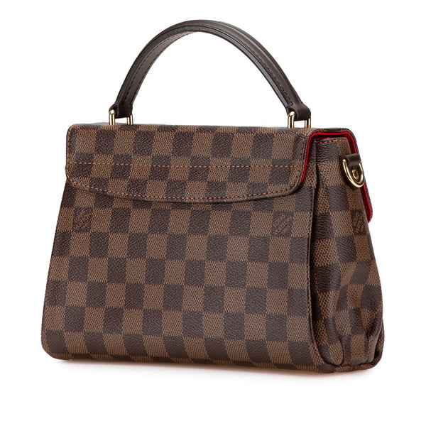 ルイ ヴィトン ダミエ クロワゼットPM ハンドバッグ ショルダーバッグ 2WAY N53000 ブラウン PVC レザー レディース LOUIS VUITTON 【中古】