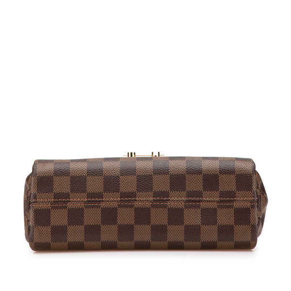 ルイ ヴィトン ダミエ クロワゼットPM ハンドバッグ ショルダーバッグ 2WAY N53000 ブラウン PVC レザー レディース LOUIS VUITTON 【中古】