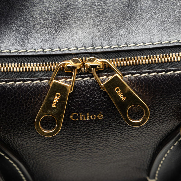 クロエ ダリア スモール ハンドバッグ ショルダーバッグ 2WAY ブラック レザー レディース Chloe 【中古】