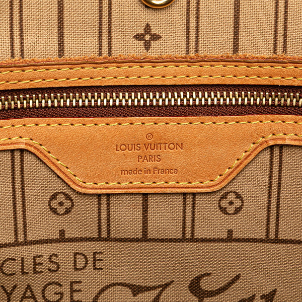 ルイ ヴィトン モノグラム ネヴァーフルMM ショルダ-バッグ トートバッグ M40156 ブラウン PVC レザー レディース LOUIS VUITTON 【中古】