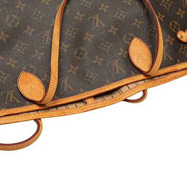 ルイ ヴィトン モノグラム ネヴァーフルMM ショルダ-バッグ トートバッグ M40156 ブラウン PVC レザー レディース LOUIS VUITTON 【中古】