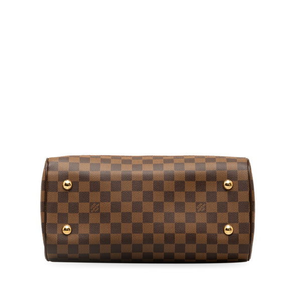 ルイ ヴィトン ダミエ ドゥオモ ハンドバッグ ボストンバッグ N60008 ブラウン PVC レザー レディース LOUIS VUITTON 【中古】