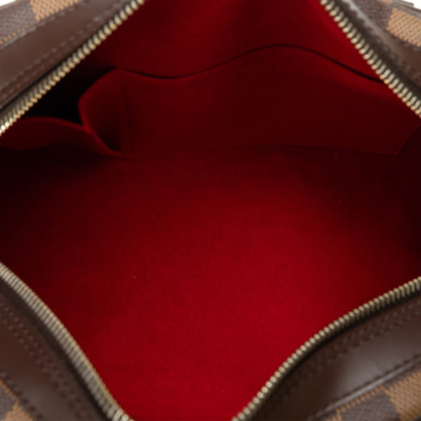 ルイ ヴィトン ダミエ ドゥオモ ハンドバッグ ボストンバッグ N60008 ブラウン PVC レザー レディース LOUIS VUITTON 【中古】