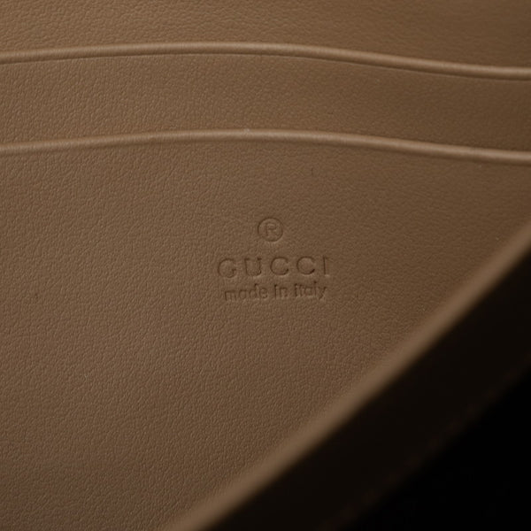 グッチ GGスプリーム デュオニソス 斜め掛け チェーン ショルダーバッグ ウォレット 401231 べージュ PVC レザー レディース GUCCI 【中古】