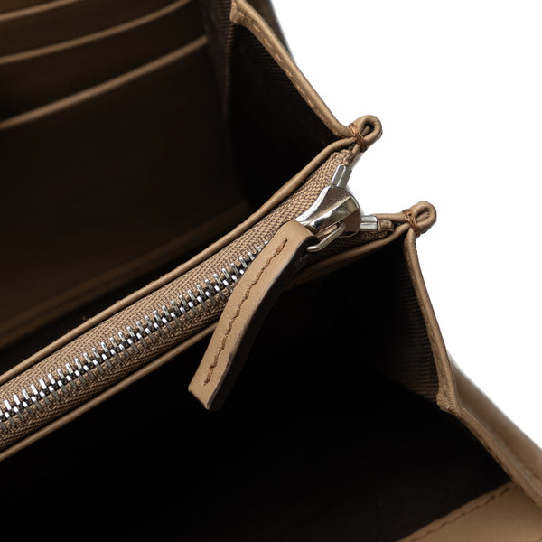 グッチ GGスプリーム デュオニソス 斜め掛け チェーン ショルダーバッグ ウォレット 401231 べージュ PVC レザー レディース GUCCI 【中古】