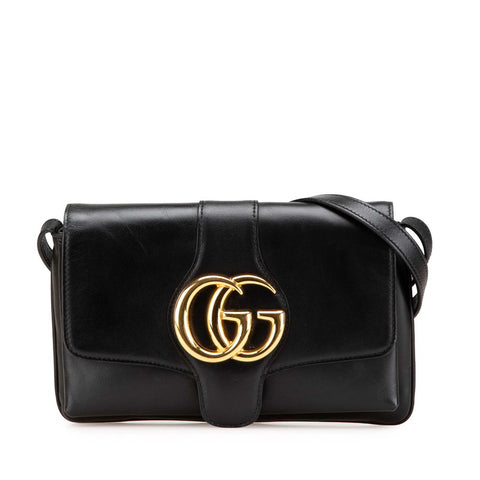 グッチ アリー スモール ショルダーバッグ 550129 ブラック レザー レディース GUCCI 【中古】