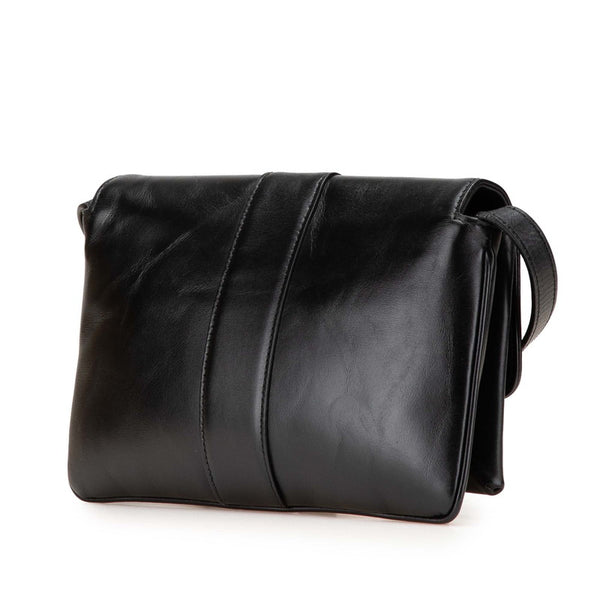 グッチ アリー スモール ショルダーバッグ 550129 ブラック レザー レディース GUCCI 【中古】