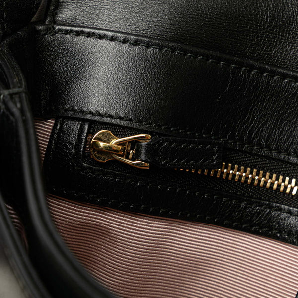 グッチ アリー スモール ショルダーバッグ 550129 ブラック レザー レディース GUCCI 【中古】