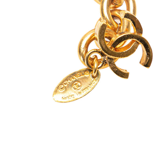 シャネル 31 RUE CAMBON ココマーク メダル チェーン ベルト ゴールド メッキ レディース CHANEL 【中古】