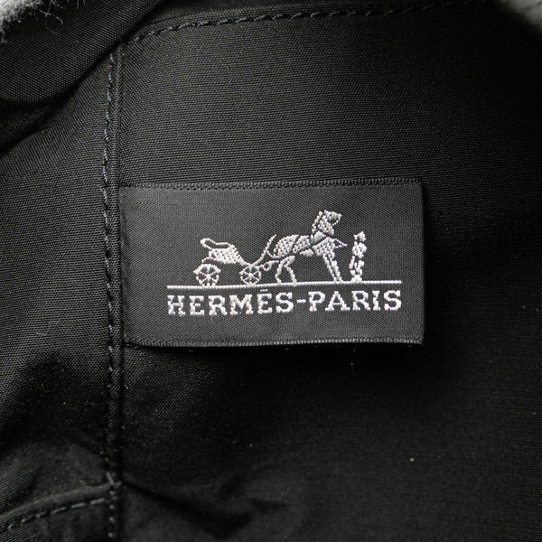 エルメス グローブトロッターMM ポーチ セカンドバッグ ネイビー トワルシェブロン レディース HERMES 【中古】