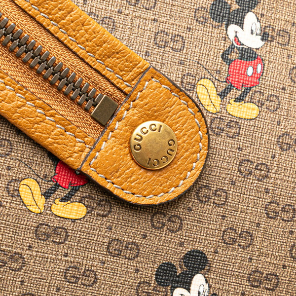 グッチ × ディズニー Disney マイクロGGスプリーム クラッチバッグ 602552 ブラウン系 PVC レザー レディース GUCCI 【中古】