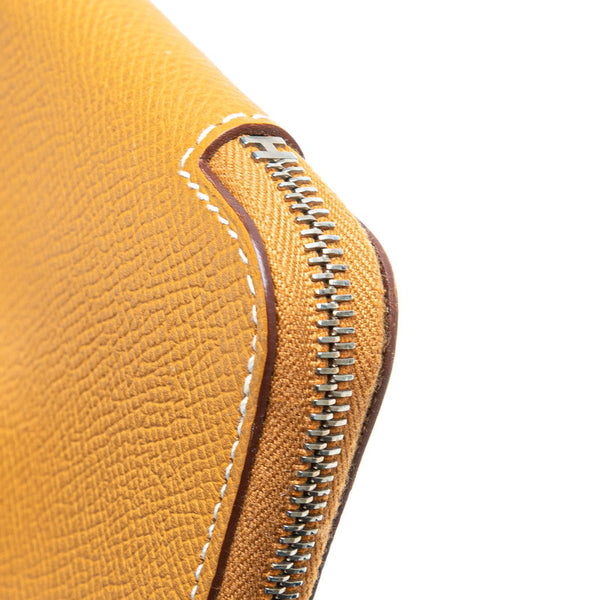 エルメス アザップコンパクトミニ シルクイン コインケース ブラウン ヴォーエプソン レディース HERMES 【中古】