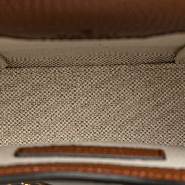 グッチ GGデニム ホースビット 1955 斜め掛け ショルダーバッグ  625615 インディゴブルー ブラウン キャンバス レザー レディース GUCCI 【中古】