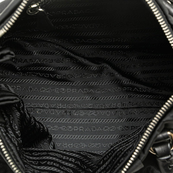 プラダ ロゴ金具 ハンドバッグ BN1704 ブラック ナイロン レディース PRADA 【中古】
