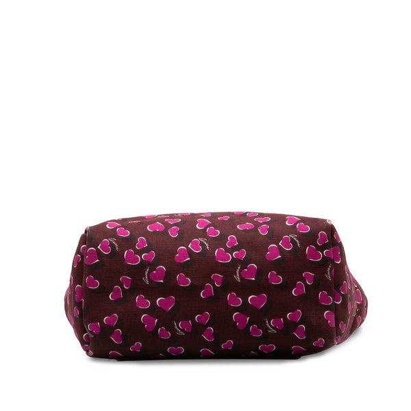 グッチ ハート柄  トートバッグ ハンドバッグ 282439 マルチカラー キャンバス レザー レディース GUCCI 【中古】