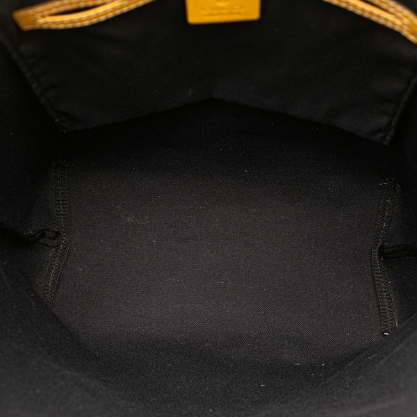 グッチ GGプラス トートバッグ 189896 ホワイト イエロー PVC レザー レディース GUCCI 【中古】