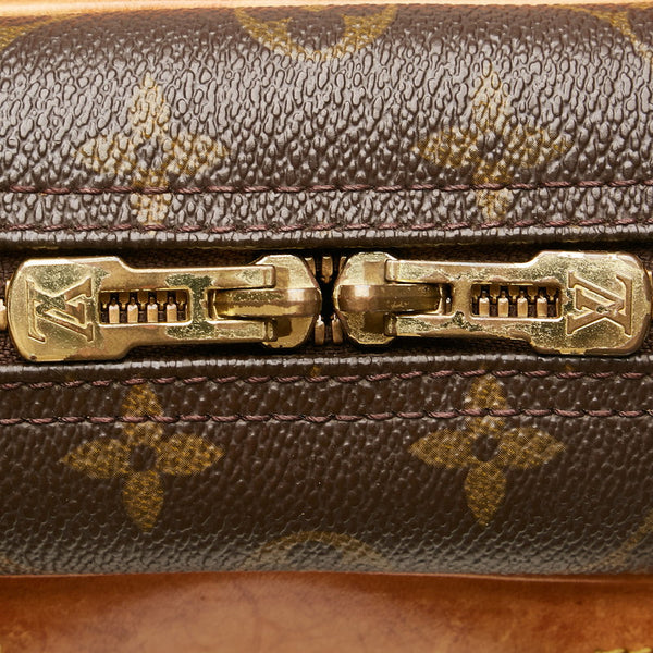 ルイ ヴィトン モノグラム ドーヴィル ハンドバッグ M47270 ブラウン PVC レザー レディース LOUIS VUITTON 【中古】