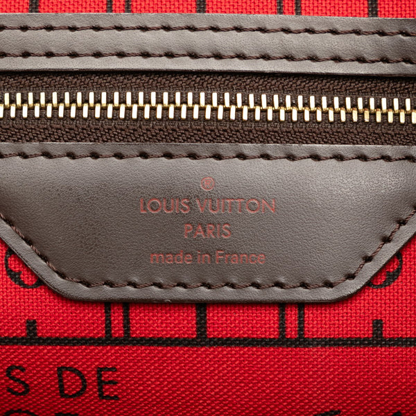 ルイ ヴィトン ダミエ ネヴァーフルPM ハンドバッグ トートバッグ N51109 ブラウン PVC レザー レディース LOUIS VUITTON 【中古】