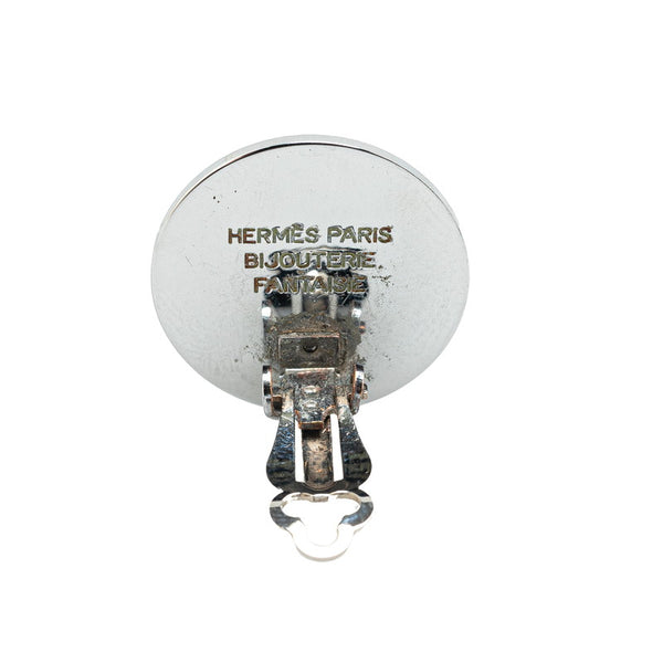 エルメス セリエ イヤリング シルバー メタル レディース HERMES 【中古】