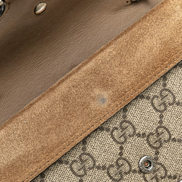 グッチ GGスプリーム ディオニュソス ミニ チェーン ショルダーバッグ 574930 ベージュ ブラウン PVC レザー レディース GUCCI 【中古】