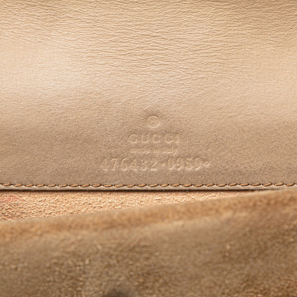 グッチ GGスプリーム ディオニュソス ミニ チェーン ショルダーバッグ 574930 ベージュ ブラウン PVC レザー レディース GUCCI 【中古】