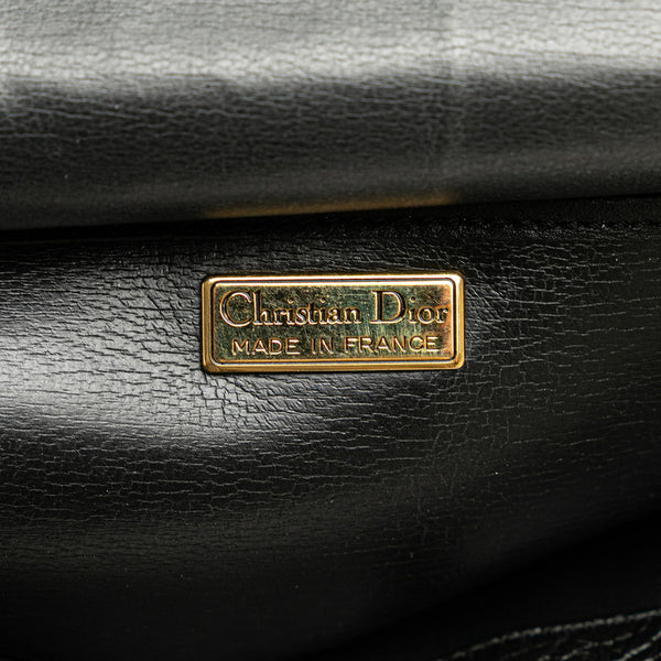 ディオール CDロゴ ショルダーバッグ ブラック レザー レディース Dior 【中古】