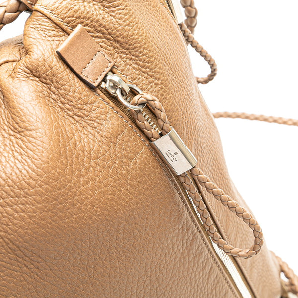 グッチ インターロッキングG 斜め掛け ショルダーバッグ 268244 ブラウン レザー レディース GUCCI 【中古】