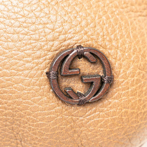 グッチ インターロッキングG 斜め掛け ショルダーバッグ 268244 ブラウン レザー レディース GUCCI 【中古】