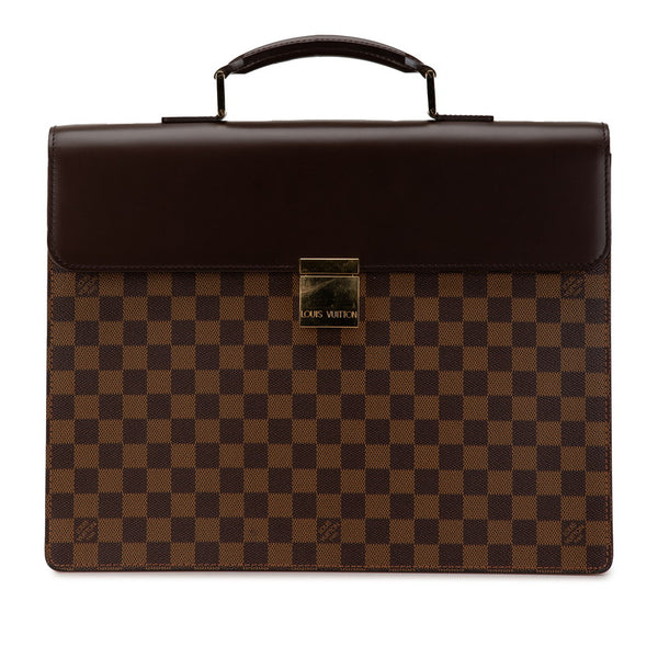 ルイ ヴィトン ダミエ アルトナPM ビジネスバッグ ブリーフケース N53315 エベヌ ブラウン PVC レザー メンズ LOUIS VUITTON 【中古】