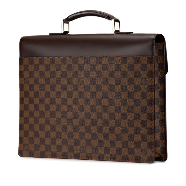 ルイ ヴィトン ダミエ アルトナPM ビジネスバッグ ブリーフケース N53315 エベヌ ブラウン PVC レザー メンズ LOUIS VUITTON 【中古】