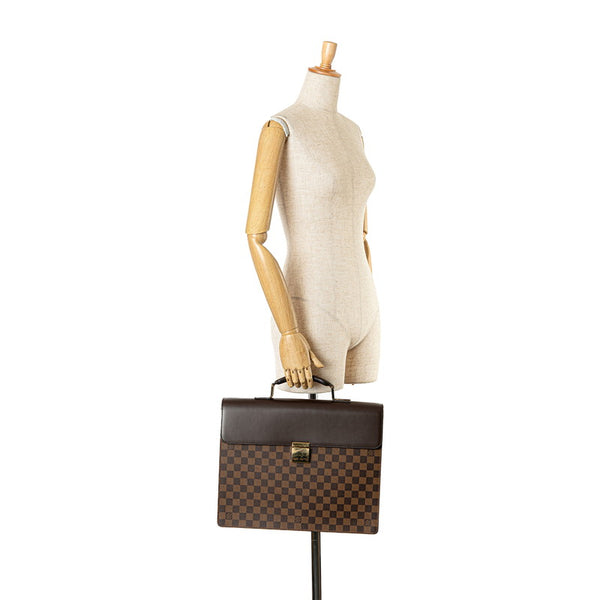 ルイ ヴィトン ダミエ アルトナPM ビジネスバッグ ブリーフケース N53315 エベヌ ブラウン PVC レザー メンズ LOUIS VUITTON 【中古】