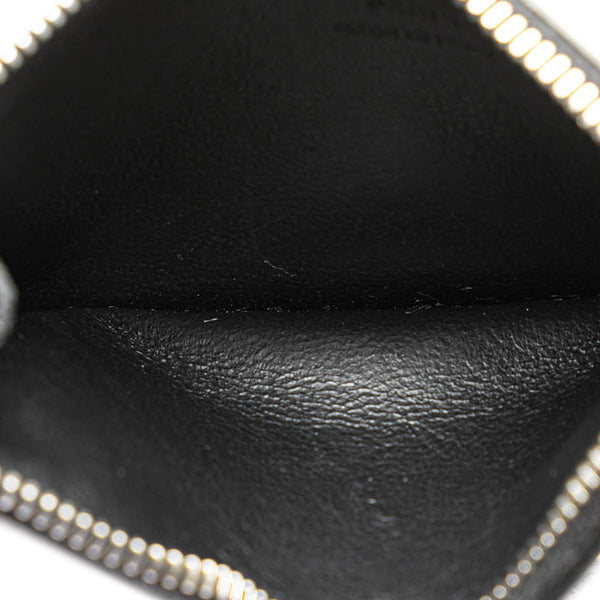 サンローラン フラグメントケース  カードケース コンパクト財布 ブラック レザー レディース SAINT LAURENT 【中古】