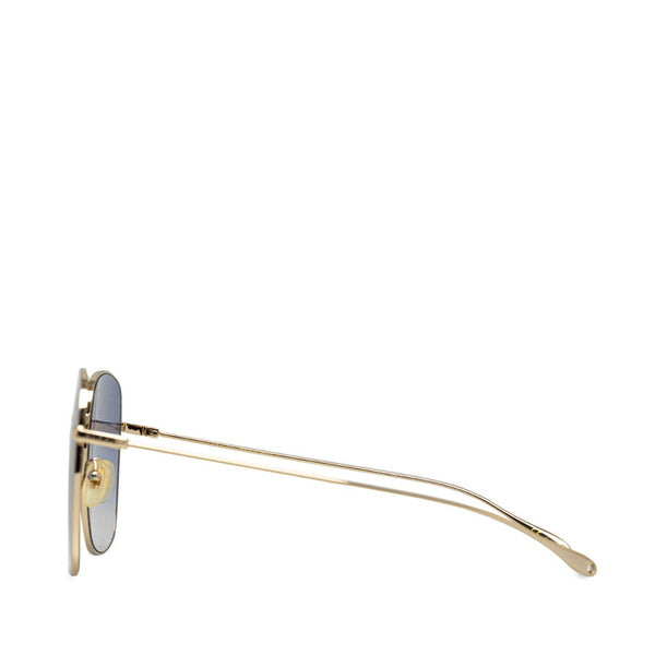 グッチ スクエアフレーム ハートチャーム サングラス GG1031S 004 ゴールド パープル メタル プラスチック レディース GUCCI 【中古】